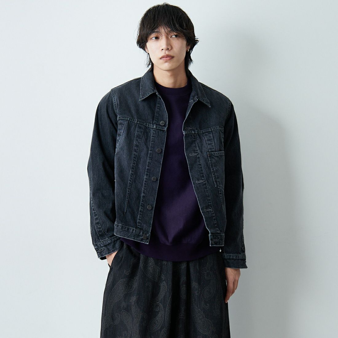 B BLACK&&モデル身長：179cm 着用サイズ：M&&