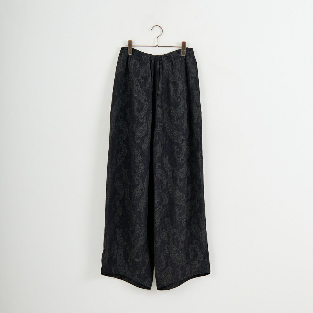 Needles [ニードルズ] レーヨンペイズリージャガード ヒザデルパンツ [SX262] B BLACK