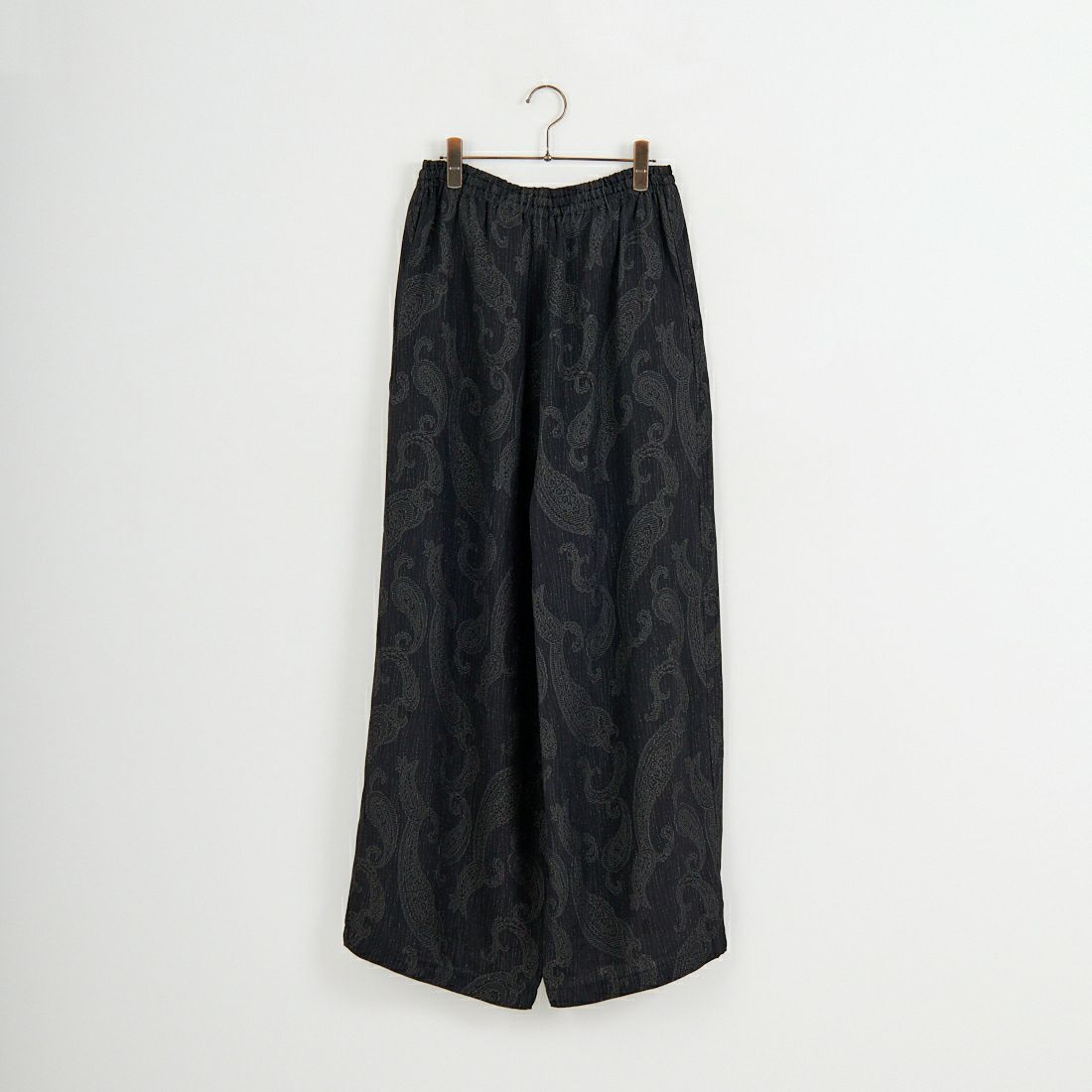 Needles [ニードルズ] レーヨンペイズリージャガード ヒザデルパンツ [SX262] B BLACK