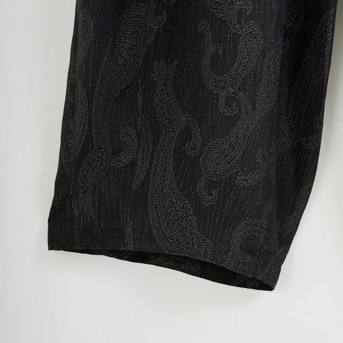 Needles [ニードルズ] レーヨンペイズリージャガード ヒザデルパンツ [SX262] B BLACK