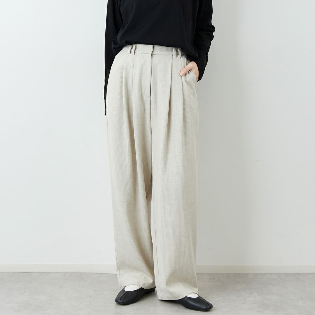 L/BEG&&モデル身長：162cm 着用サイズ：36&&