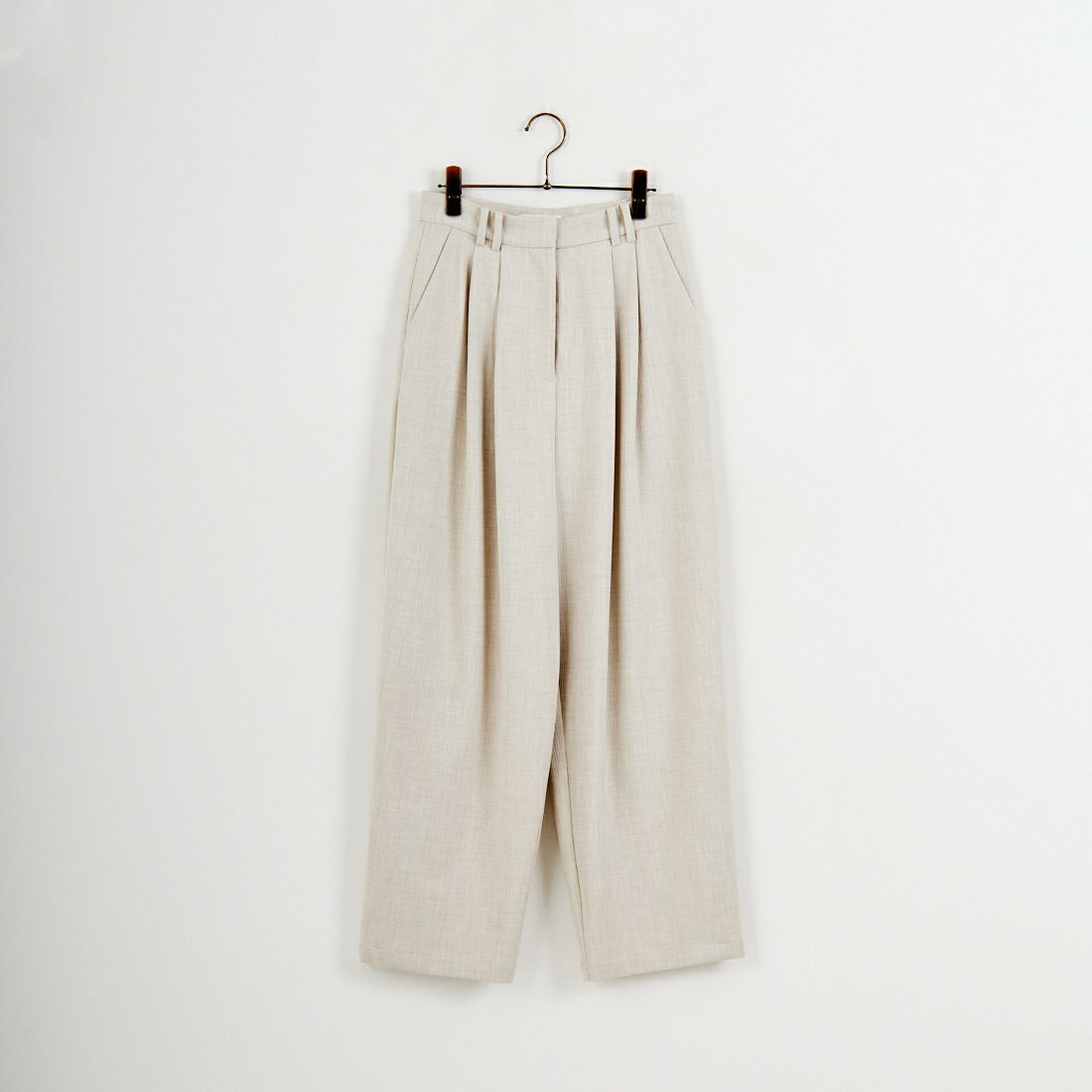 RIM.ARK [リムアーク] ドビーストライプ ダブルタックパンツ [460JSL31-0171] L/BEG