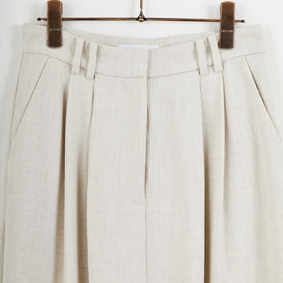 RIM.ARK [リムアーク] ドビーストライプ ダブルタックパンツ [460JSL31-0171] L/BEG