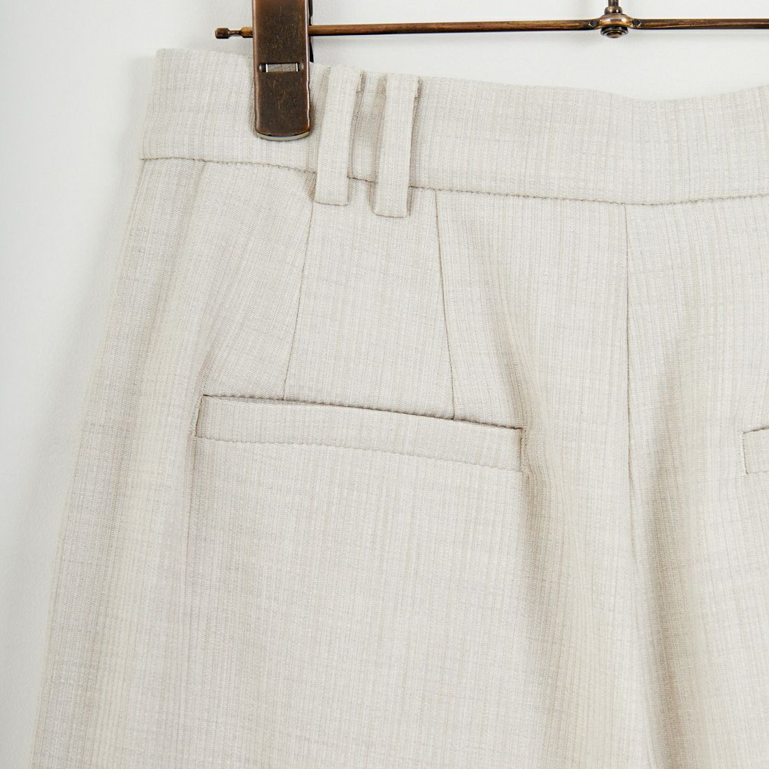 RIM.ARK [リムアーク] ドビーストライプ ダブルタックパンツ [460JSL31-0171] L/BEG