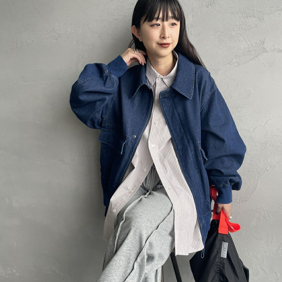 NAVY&&モデル身長：150cm 着用サイズ：S&&