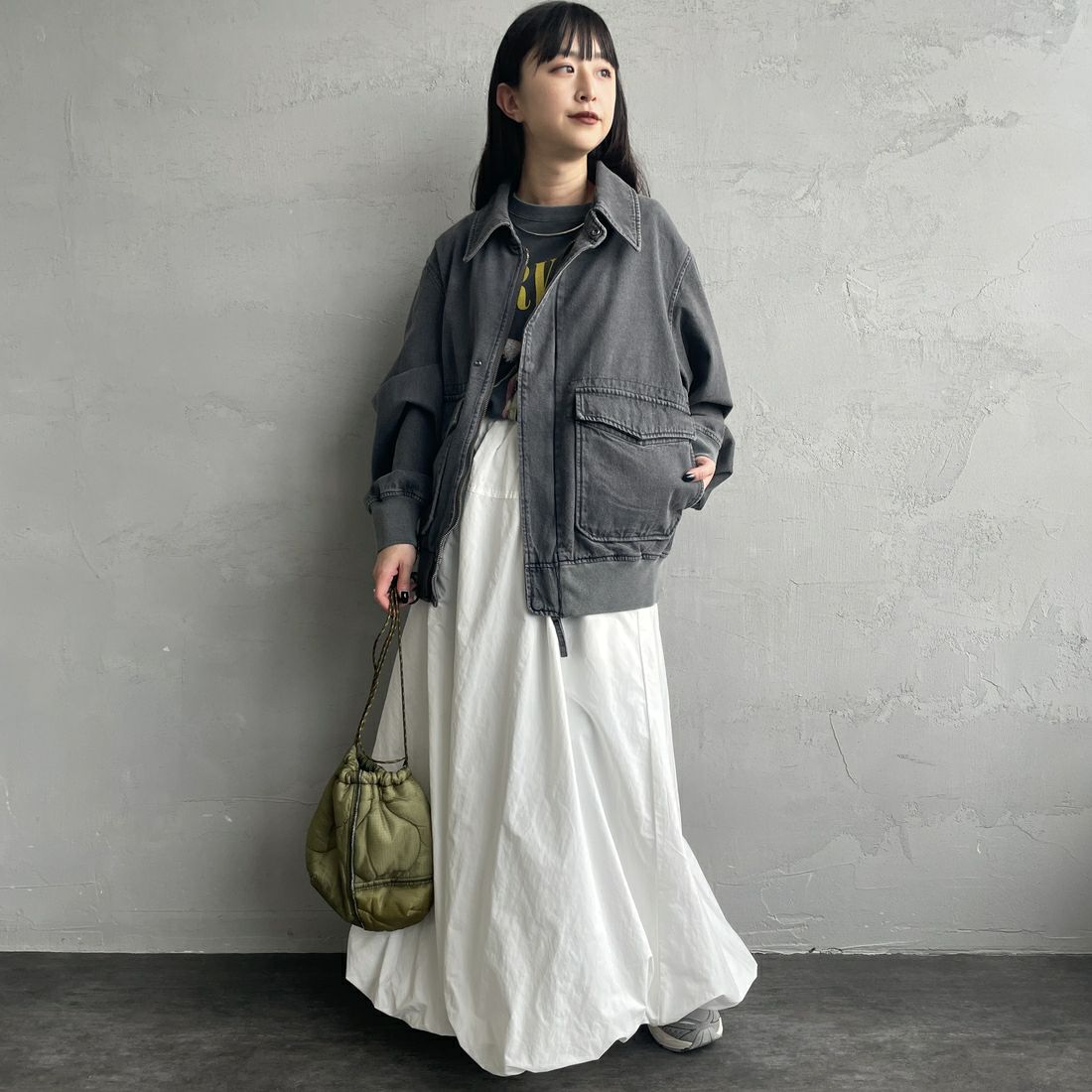 ARMY TWILL SANFORIZED [アーミーツイル サンフォライズド] 別注 ショート丈 デニムブルゾン [AM-2614502-INT-JF] BLACK