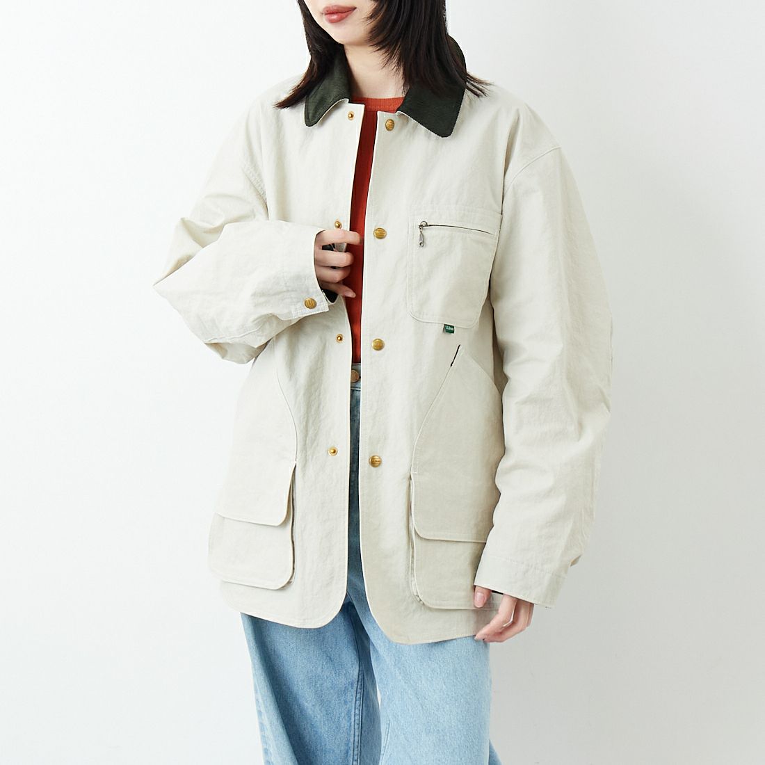 L.L.BEAN [エルエルビーン] Beans フィールドコート [6175-3033] 24 SAND &&モデル身長：162cm 着用サイズ：S&&