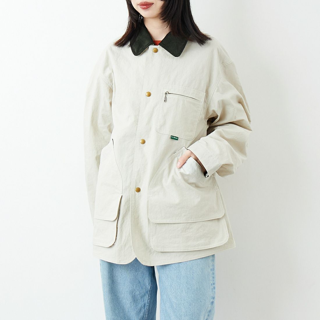 L.L.BEAN [エルエルビーン] Beans フィールドコート [6175-3033] 24 SAND &&モデル身長：162cm 着用サイズ：S&&