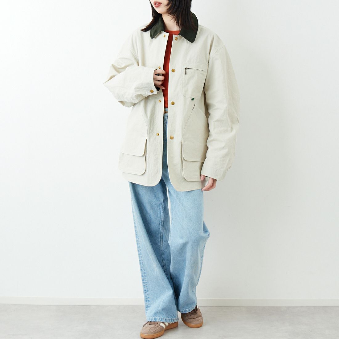 L.L.BEAN [エルエルビーン] Beans フィールドコート [6175-3033] 24 SAND &&モデル身長：162cm 着用サイズ：S&&