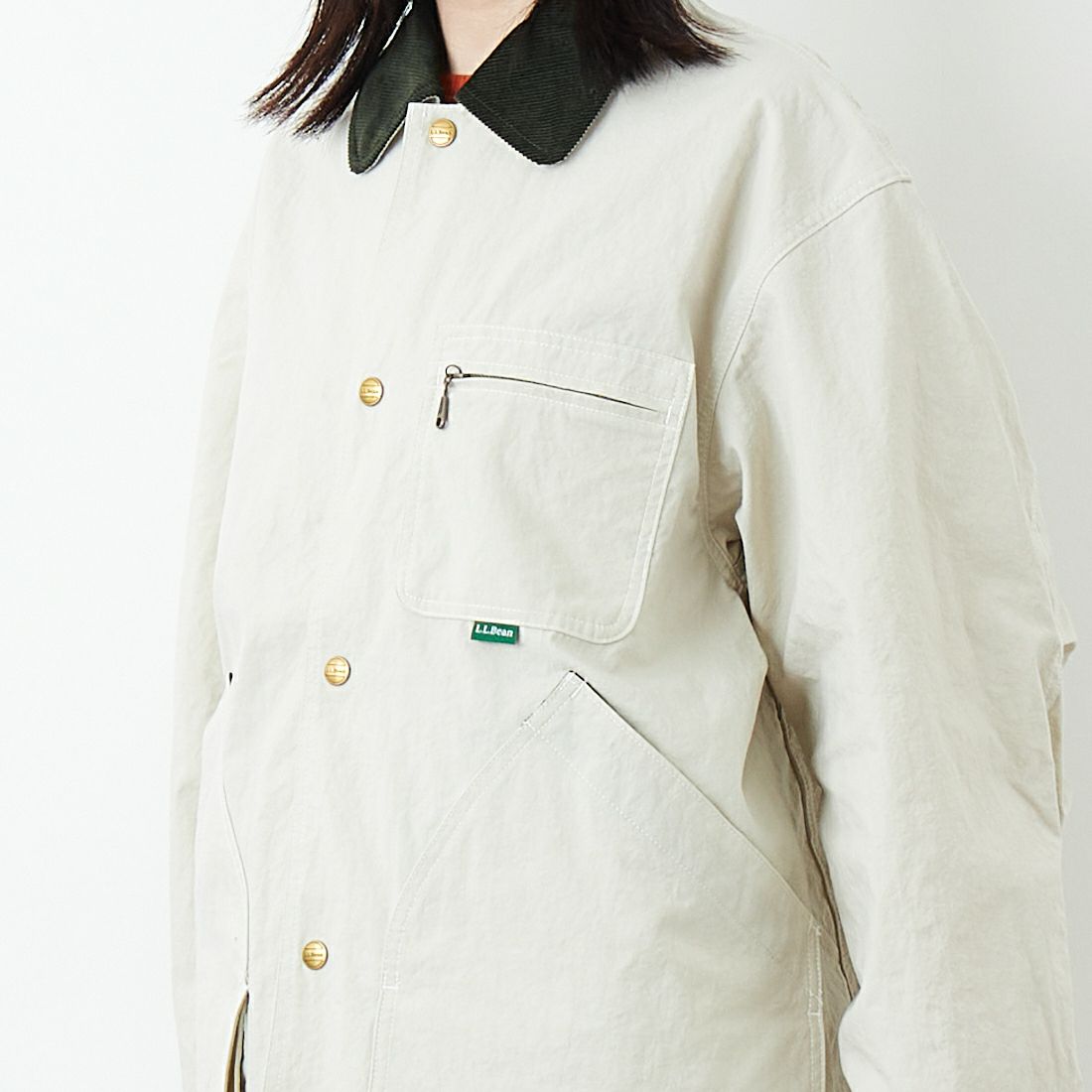 L.L.BEAN [エルエルビーン] Beans フィールドコート [6175-3033] 24 SAND &&モデル身長：162cm 着用サイズ：S&&