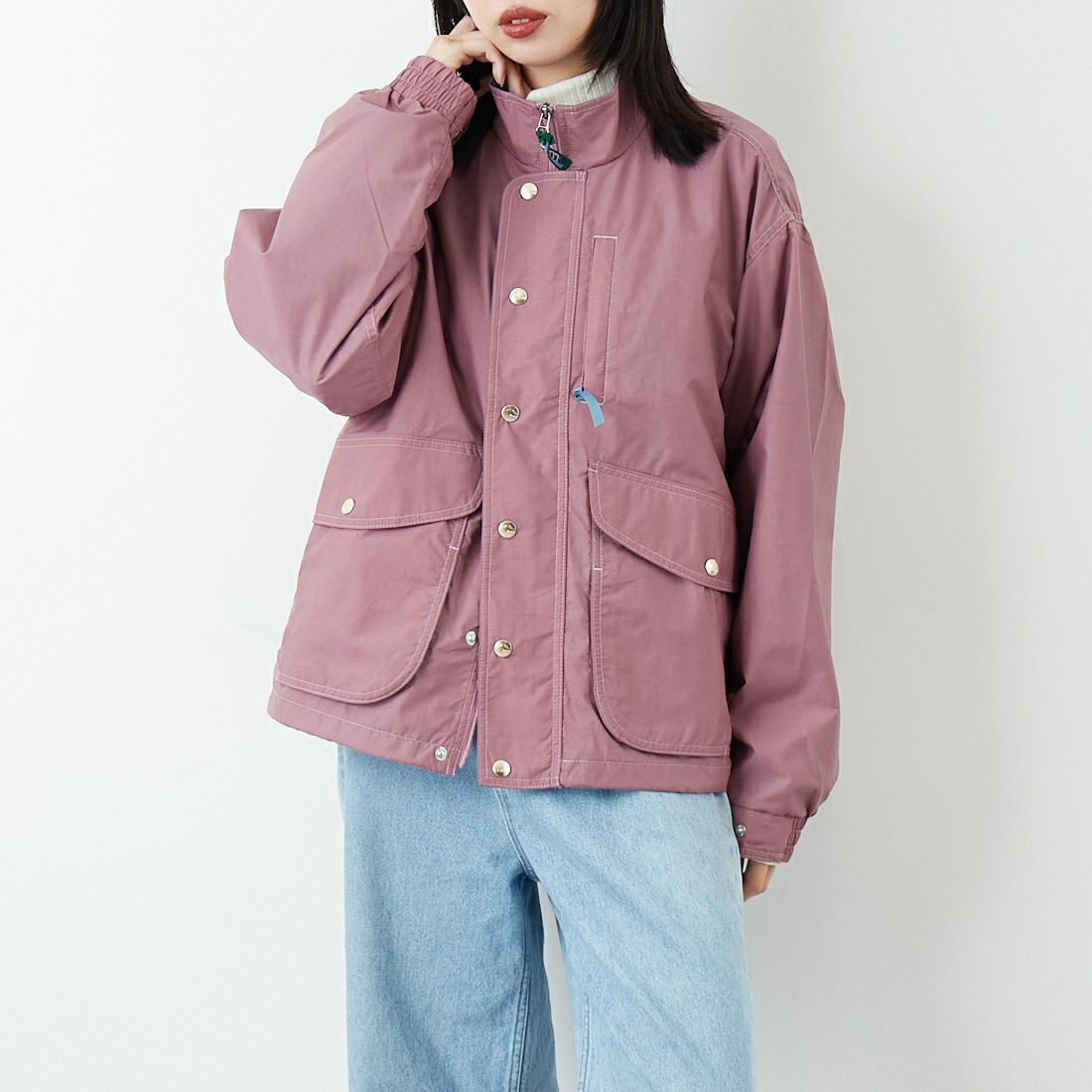 L.L.BEAN [エルエルビーン] Beans ウィンディリッジジャケット [6175-3030] 08 MAUVE P &&モデル身長：162cm 着用サイズ：S&&