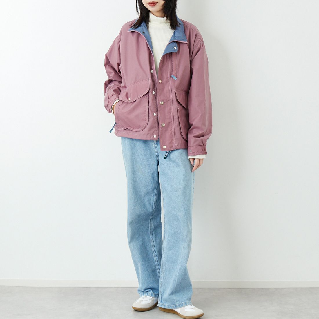 L.L.BEAN [エルエルビーン] Beans ウィンディリッジジャケット [6175-3030] 08 MAUVE P &&モデル身長：162cm 着用サイズ：S&&