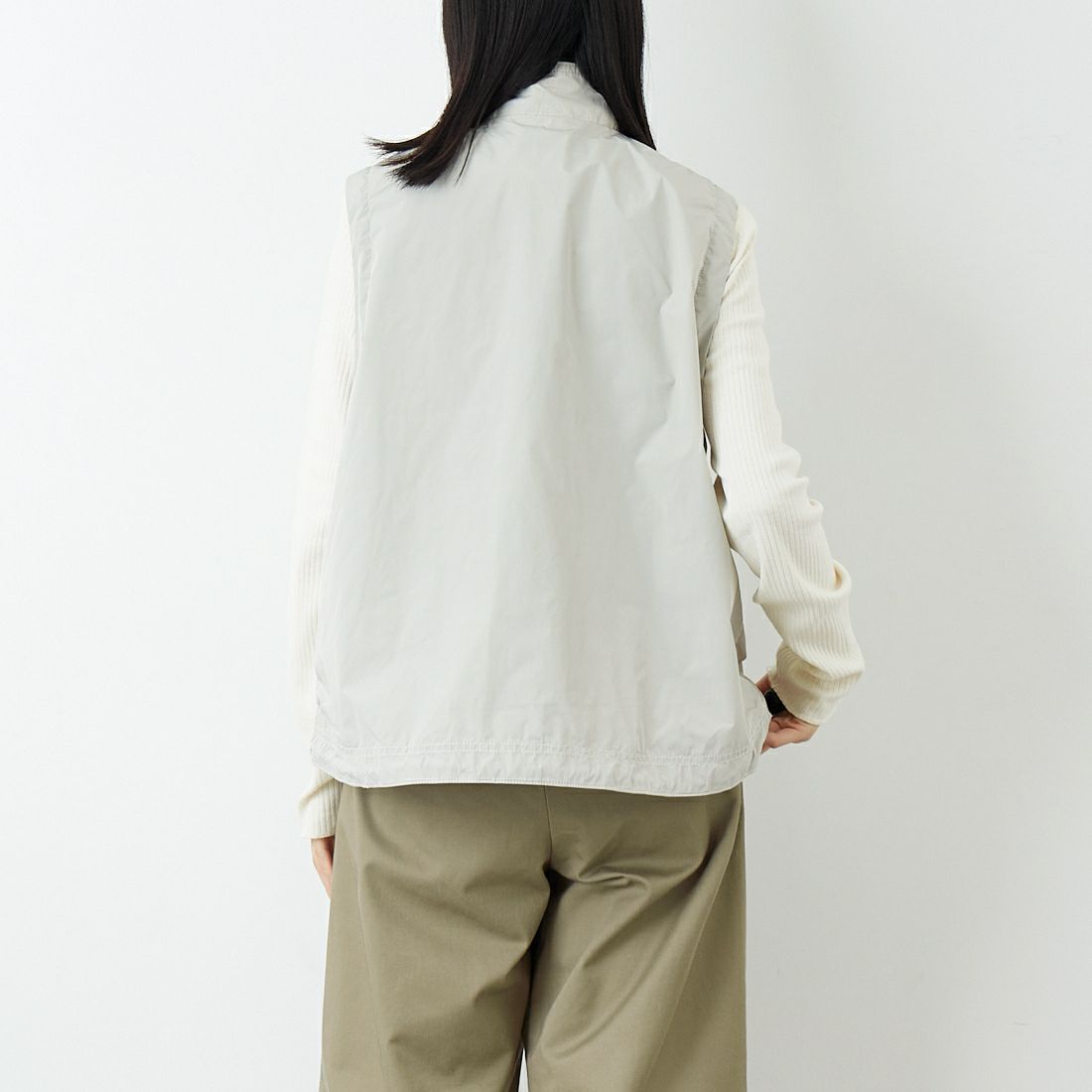 L.L.BEAN [エルエルビーン] ロクスベリーベスト [6175-3142] 24 SAND &&モデル身長：162cm 着用サイズ：M&&