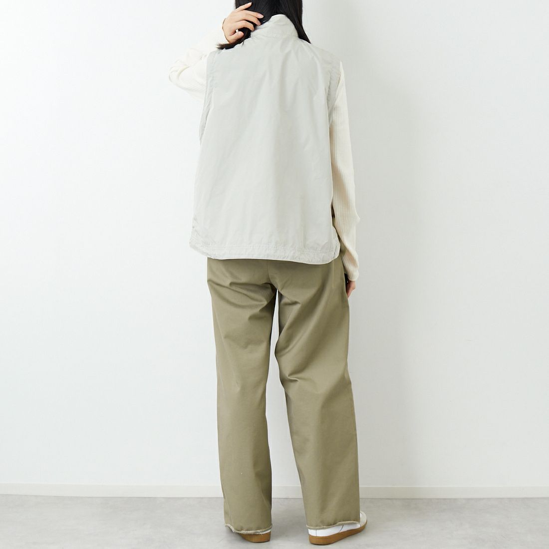 L.L.BEAN [エルエルビーン] ロクスベリーベスト [6175-3142] 24 SAND &&モデル身長：162cm 着用サイズ：M&&