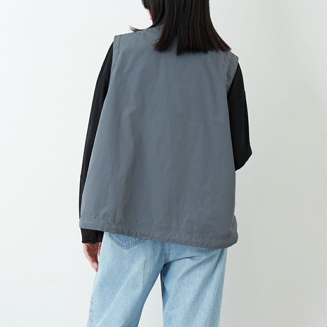 L.L.BEAN [エルエルビーン] ロクスベリーベスト [6175-3142] 48 STEEL &&モデル身長：162cm 着用サイズ：M&&