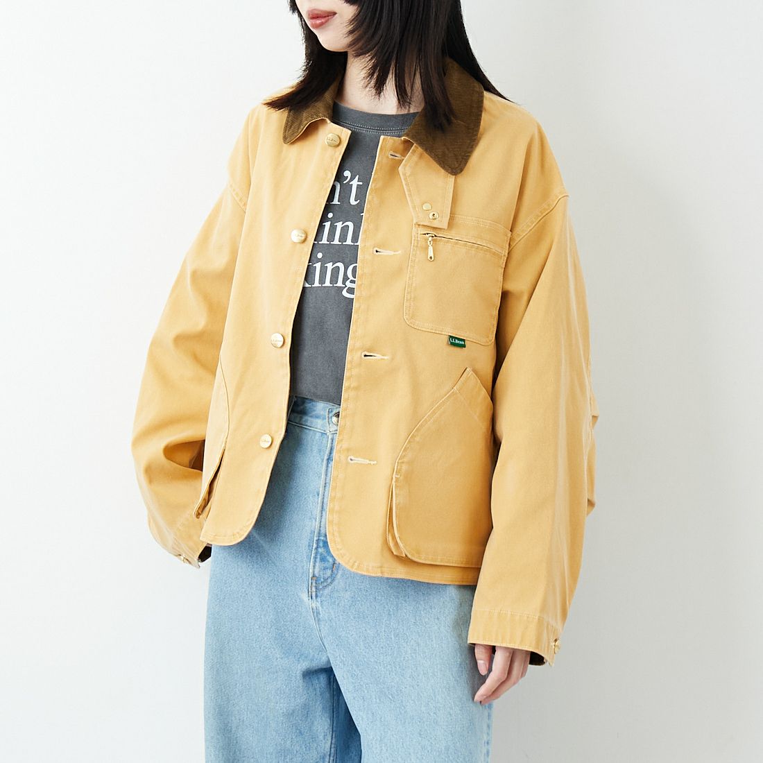 L.L.BEAN [エルエルビーン] Beans プロスペクトハーバー フィールドコート [6175-3136] 18 F.SADDL &&モデル身長：162cm 着用サイズ：M&&