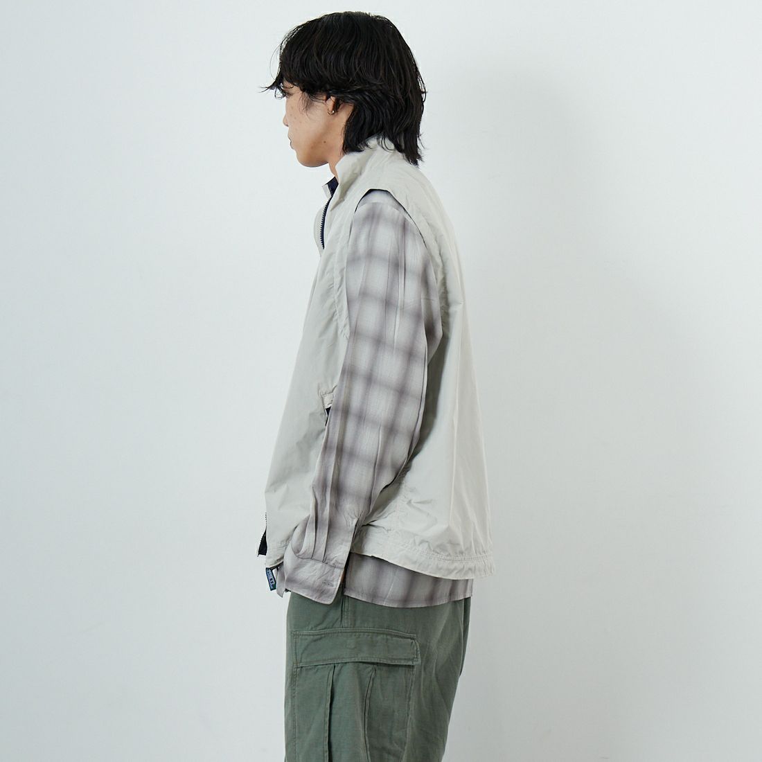 L.L.BEAN [エルエルビーン] ロクスベリーベスト [6175-3042] 24 SAND &&モデル身長：179cm 着用サイズ：L&&