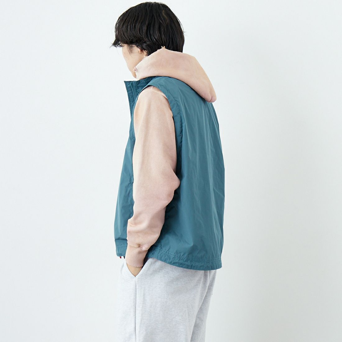 L.L.BEAN [エルエルビーン] ロクスベリーベスト [6175-3042] 43 M.GREEN &&モデル身長：179cm 着用サイズ：M&&