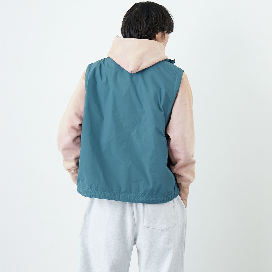 L.L.BEAN [エルエルビーン] ロクスベリーベスト [6175-3042] 43 M.GREEN &&モデル身長：179cm 着用サイズ：M&&