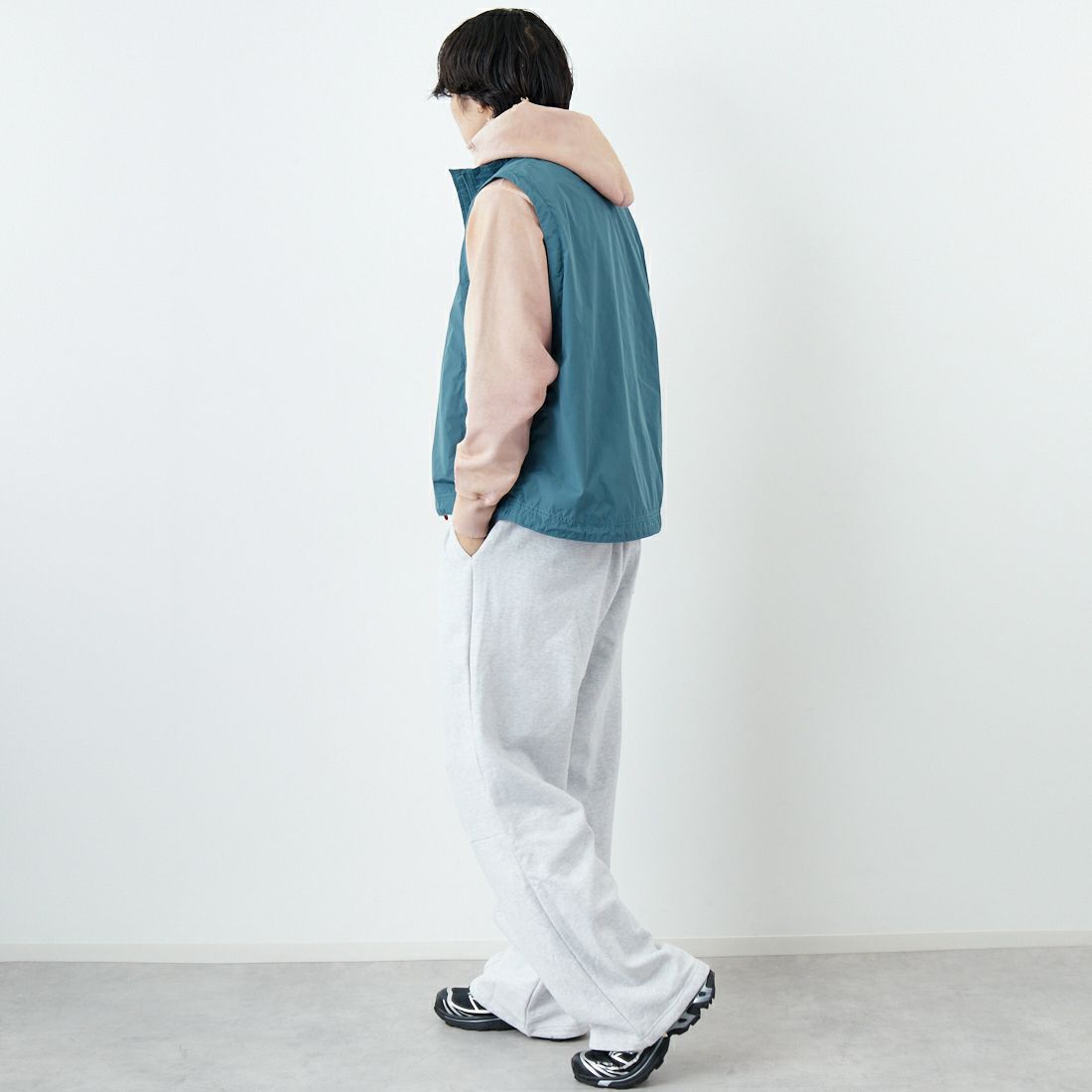 L.L.BEAN [エルエルビーン] ロクスベリーベスト [6175-3042] 43 M.GREEN &&モデル身長：179cm 着用サイズ：M&&