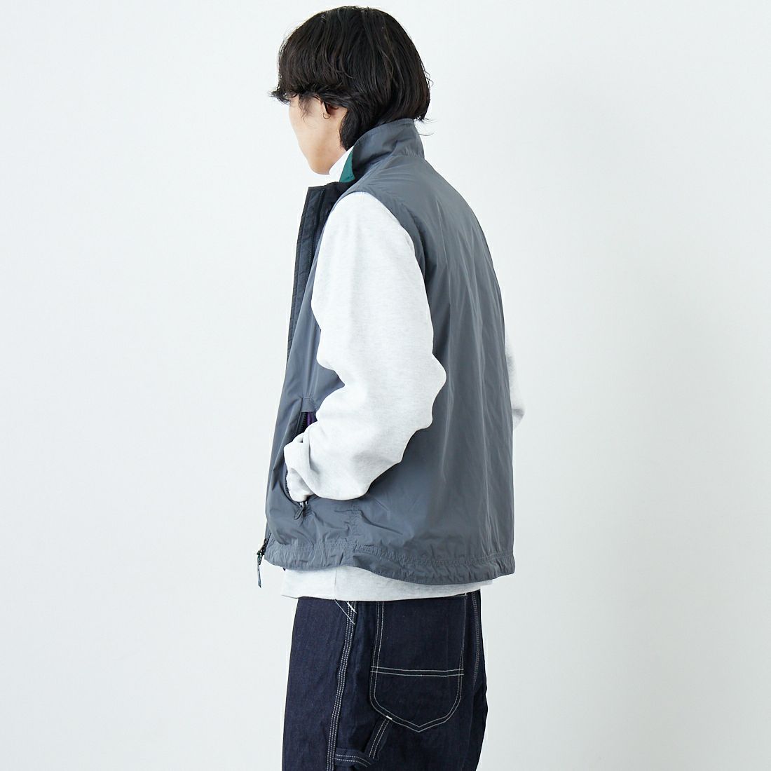 L.L.BEAN [エルエルビーン] ロクスベリーベスト [6175-3042] 48 STEEL &&モデル身長：179cm 着用サイズ：M&&