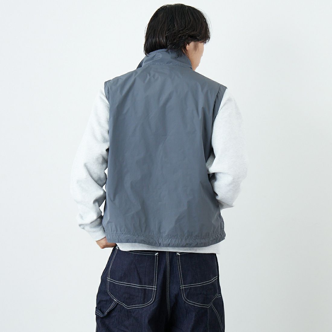 L.L.BEAN [エルエルビーン] ロクスベリーベスト [6175-3042] 48 STEEL &&モデル身長：179cm 着用サイズ：M&&