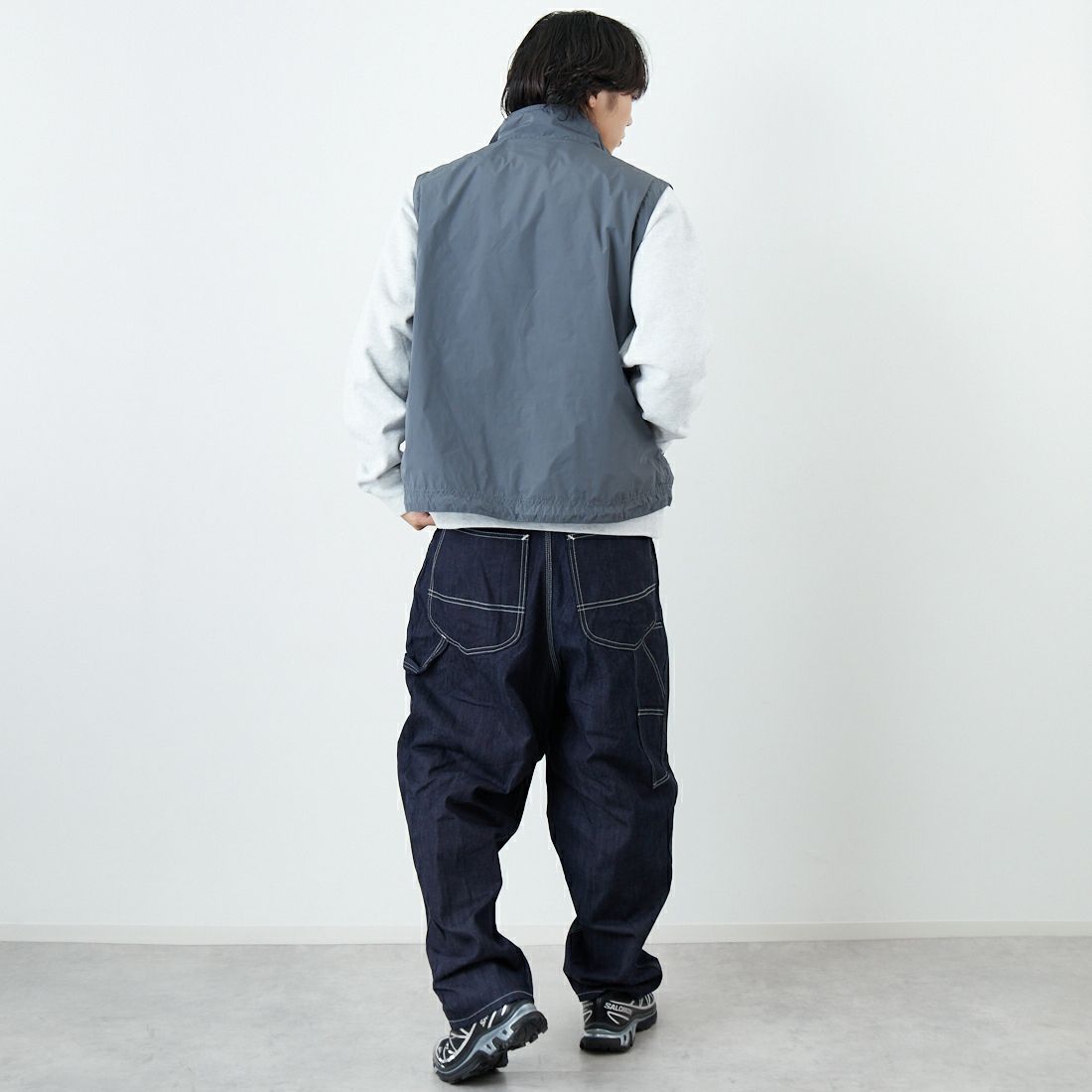 L.L.BEAN [エルエルビーン] ロクスベリーベスト [6175-3042] 48 STEEL &&モデル身長：179cm 着用サイズ：M&&