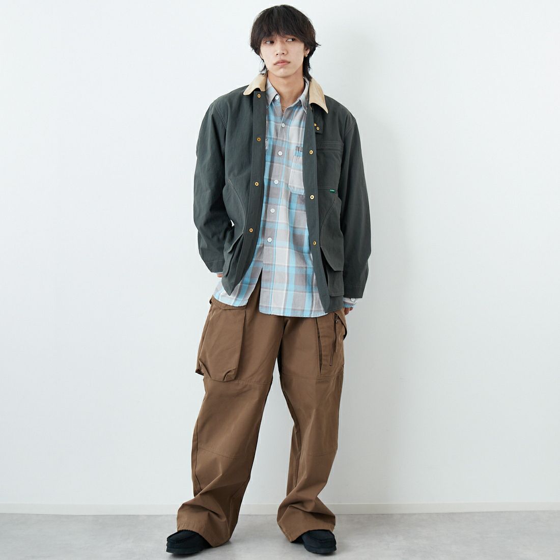 L.L.BEAN [エルエルビーン] Beans フィールドコート [6175-3033] 75 N.FORES &&モデル身長：179cm 着用サイズ：M&&