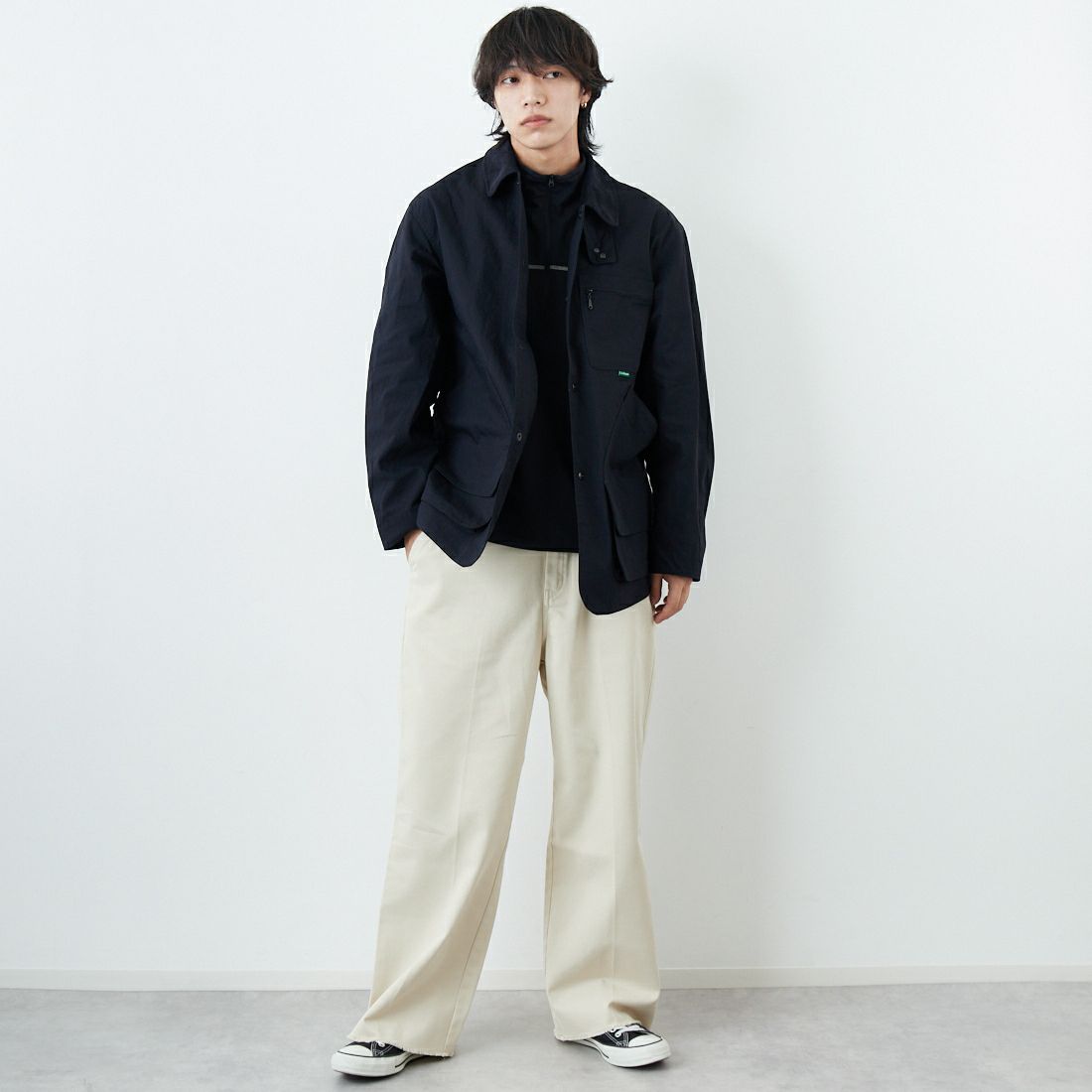 L.L.BEAN [エルエルビーン] Beans フィールドコート [6175-3033] 48 DK.CHAR &&モデル身長：179cm 着用サイズ：M&&