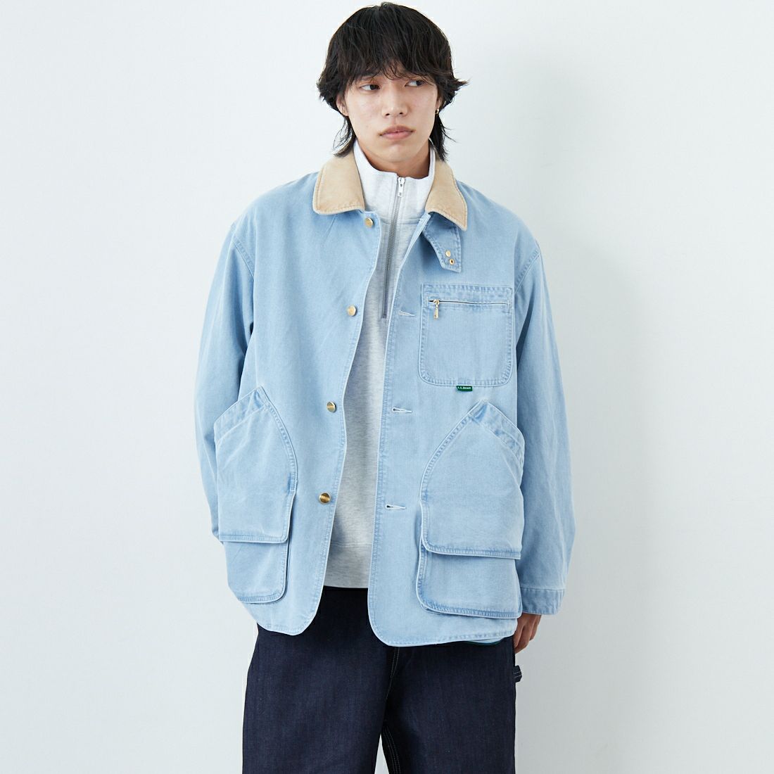 61 FADE BL&&モデル身長：179cm 着用サイズ：L&&