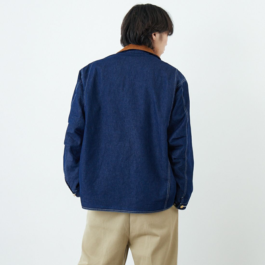 L.L.BEAN [エルエルビーン] Beans デニムフィールドコート [6175-3035] 60 DARK BL &&モデル身長：179cm 着用サイズ：M&&