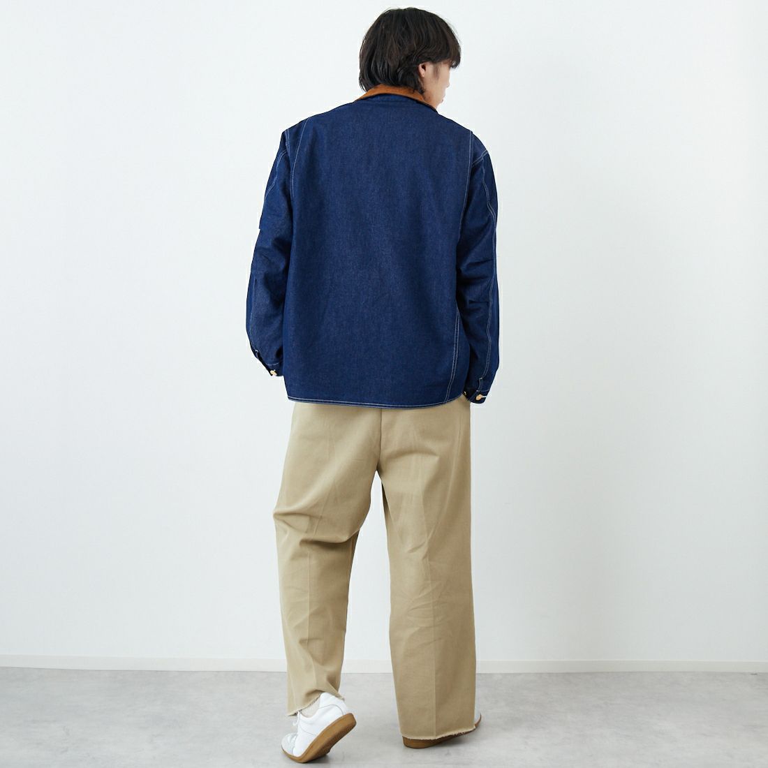 L.L.BEAN [エルエルビーン] Beans デニムフィールドコート [6175-3035] 60 DARK BL &&モデル身長：179cm 着用サイズ：M&&