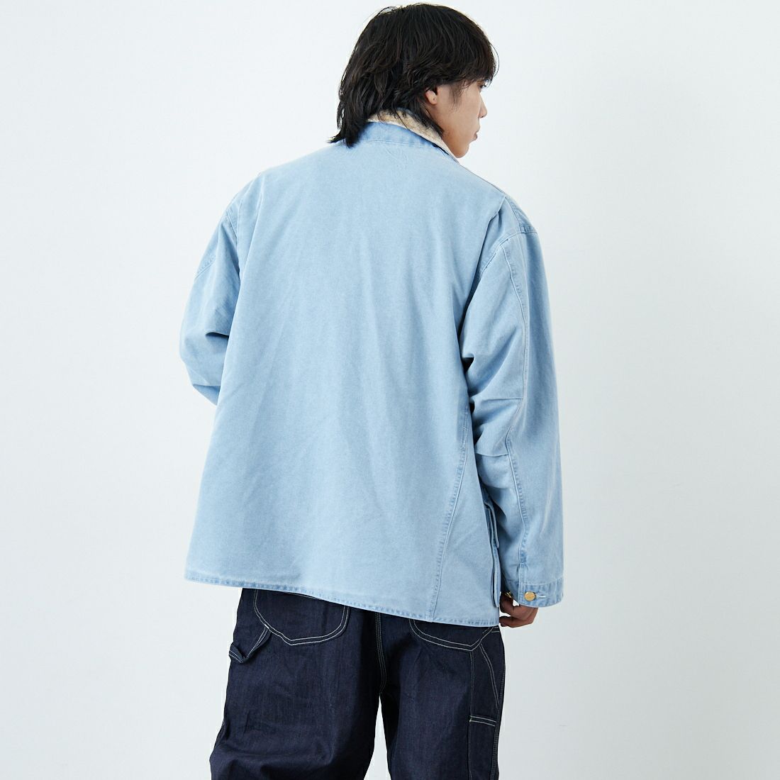 L.L.BEAN [エルエルビーン] Beans デニムフィールドコート [6175-3035] 61 FADE BL &&モデル身長：179cm 着用サイズ：L&&