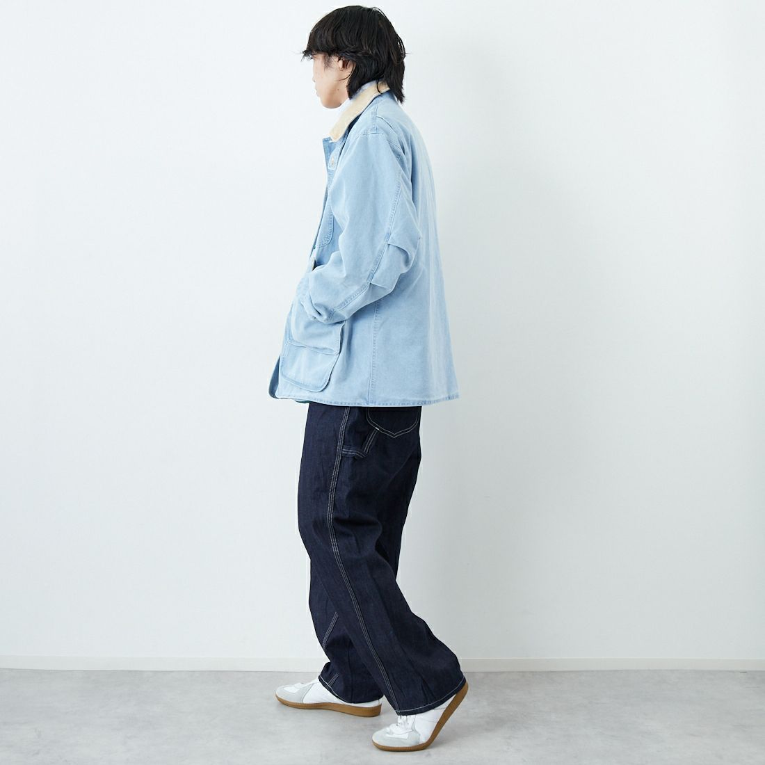 L.L.BEAN [エルエルビーン] Beans デニムフィールドコート [6175-3035] 61 FADE BL &&モデル身長：179cm 着用サイズ：L&&