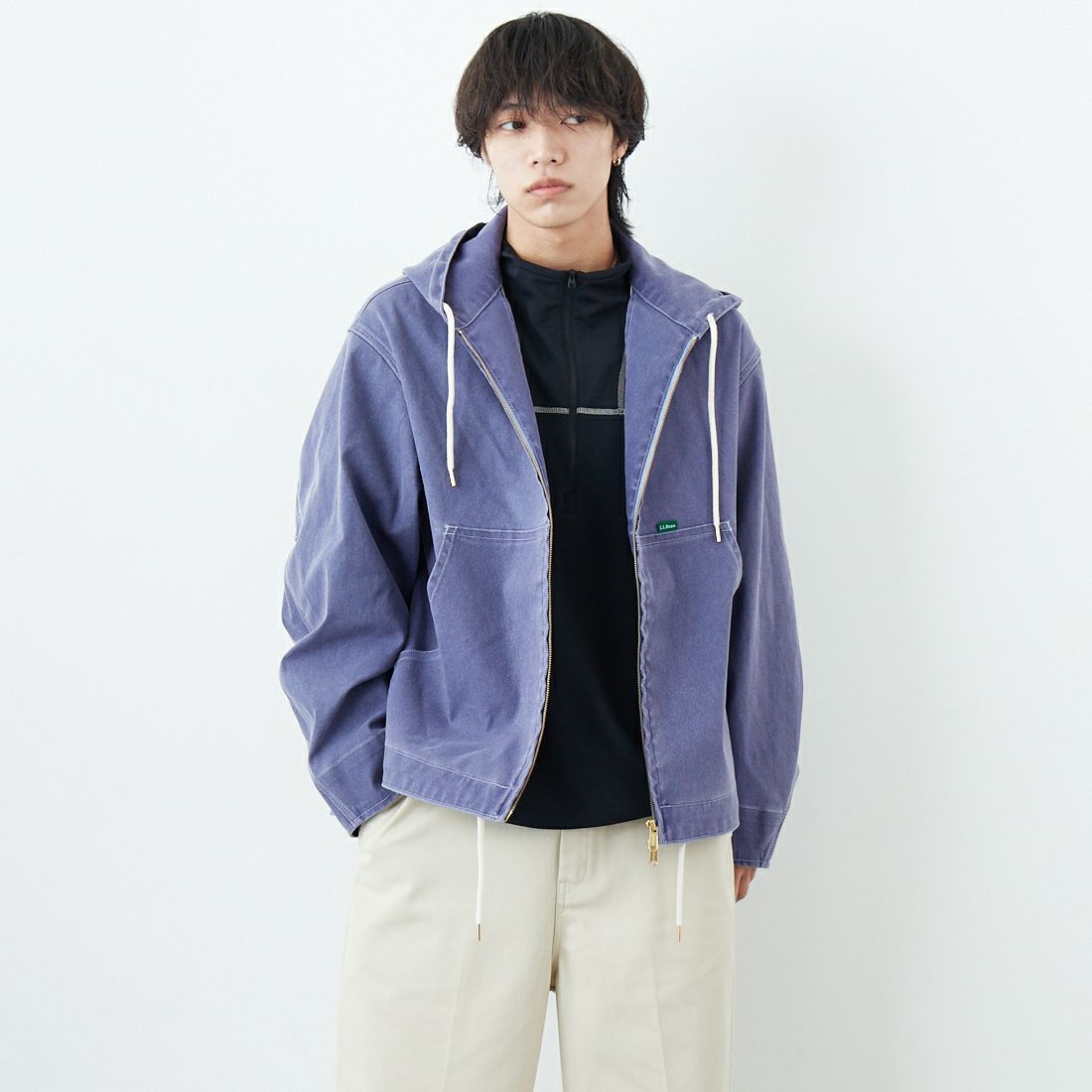 64 F.BLUE&&モデル身長：179cm 着用サイズ：L&&