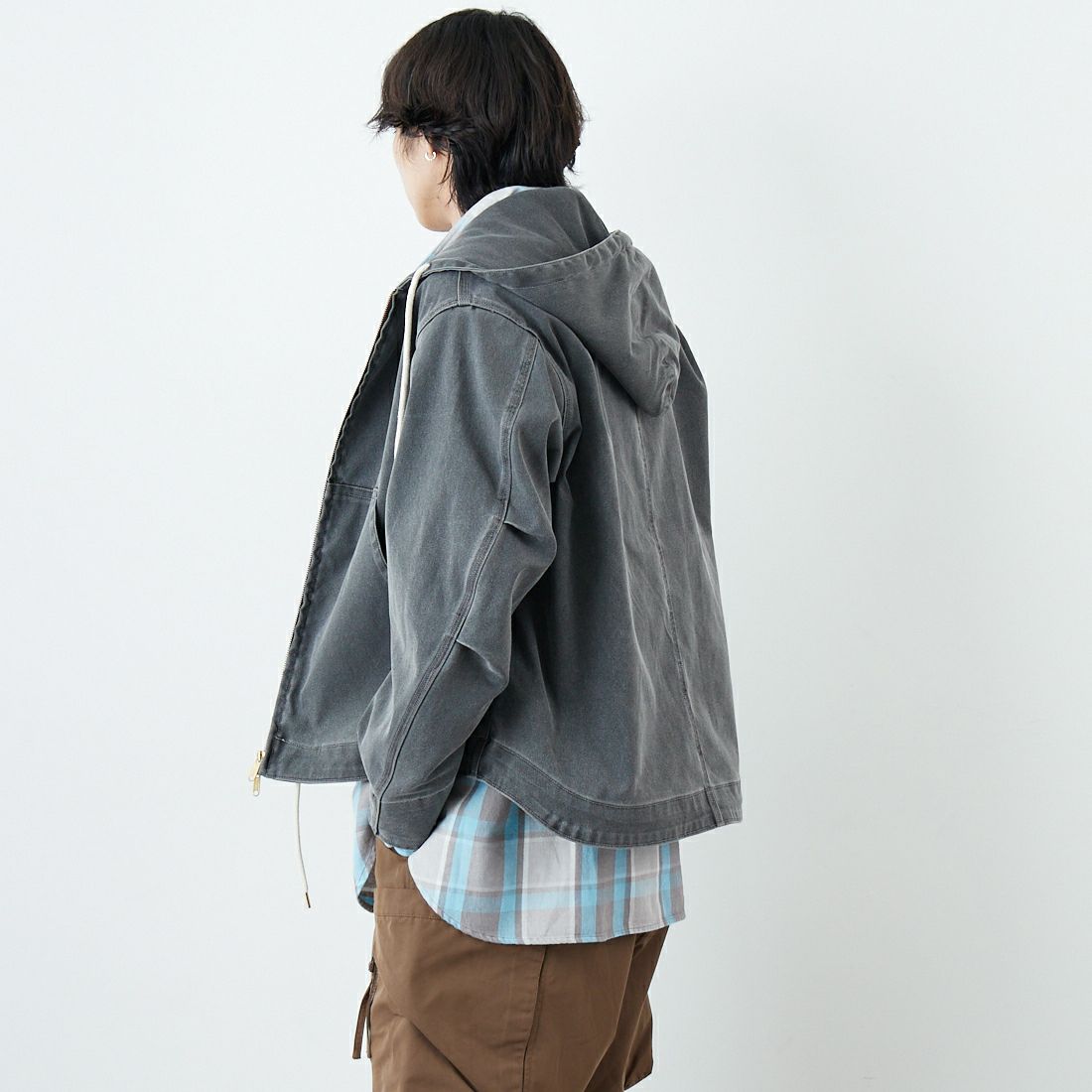 L.L.BEAN [エルエルビーン] Beans プロスペクトハーバー フーディージャケット [6175-3037] 50 F.BLACK &&モデル身長：179cm 着用サイズ：M&&