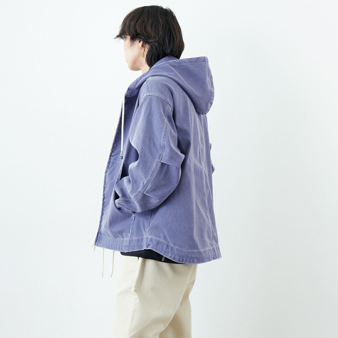 L.L.BEAN [エルエルビーン] Beans プロスペクトハーバー フーディージャケット [6175-3037] 64 F.BLUE &&モデル身長：179cm 着用サイズ：L&&