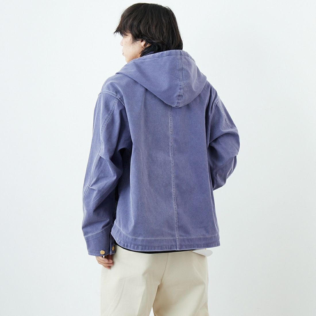 L.L.BEAN [エルエルビーン] Beans プロスペクトハーバー フーディージャケット [6175-3037] 64 F.BLUE &&モデル身長：179cm 着用サイズ：L&&