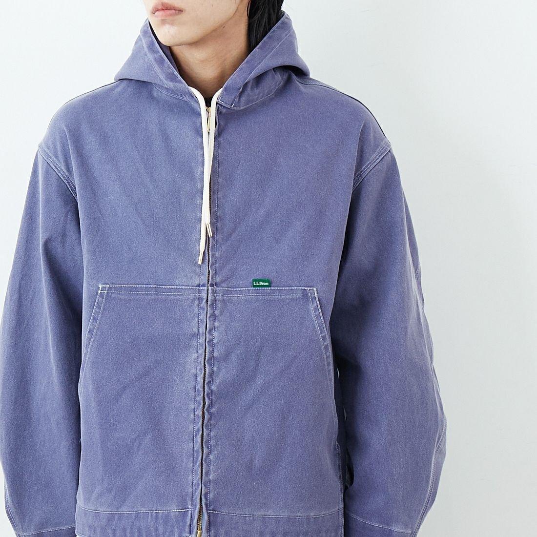 L.L.BEAN [エルエルビーン] Beans プロスペクトハーバー フーディージャケット [6175-3037] 64 F.BLUE &&モデル身長：179cm 着用サイズ：L&&