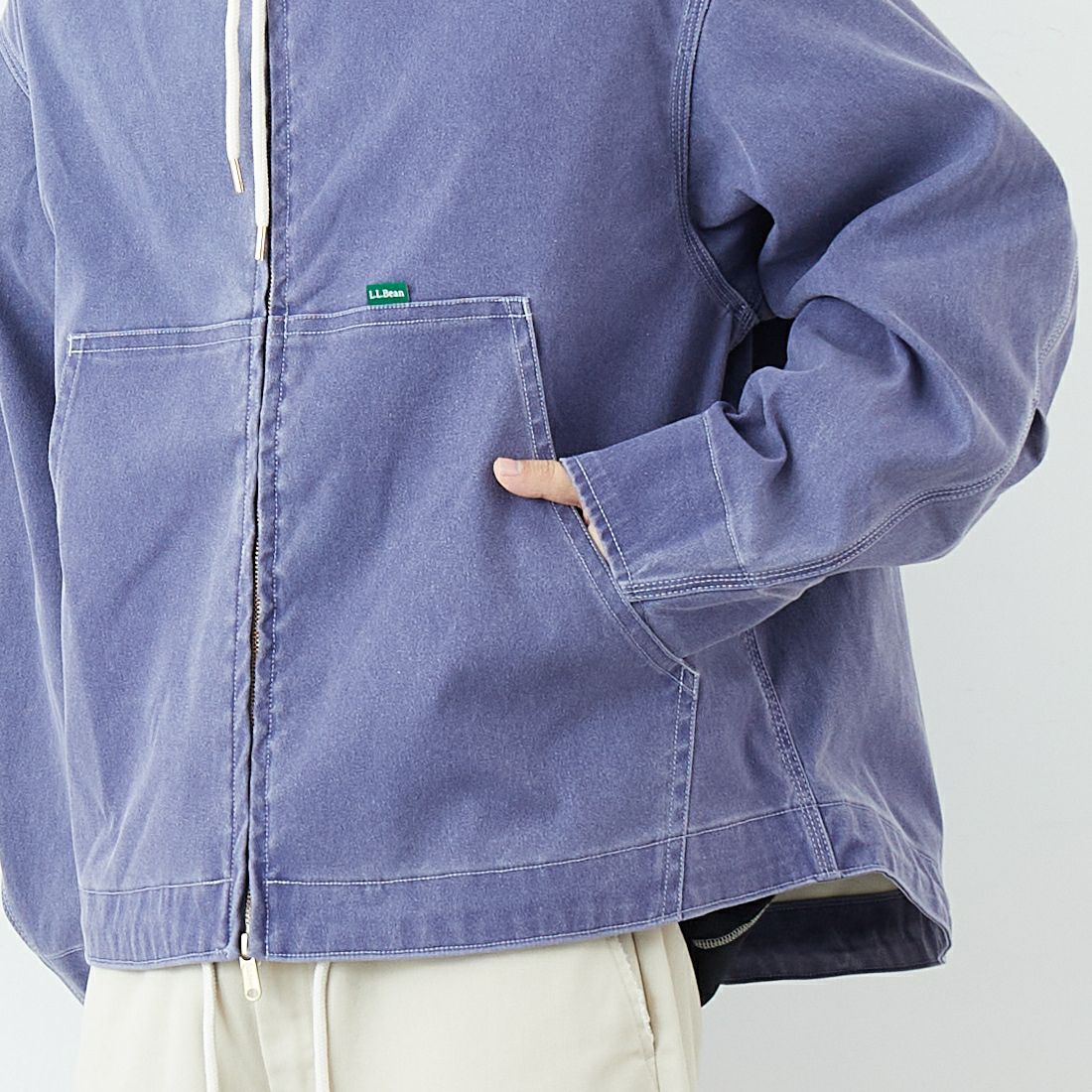 L.L.BEAN [エルエルビーン] Beans プロスペクトハーバー フーディージャケット [6175-3037] 64 F.BLUE &&モデル身長：179cm 着用サイズ：L&&