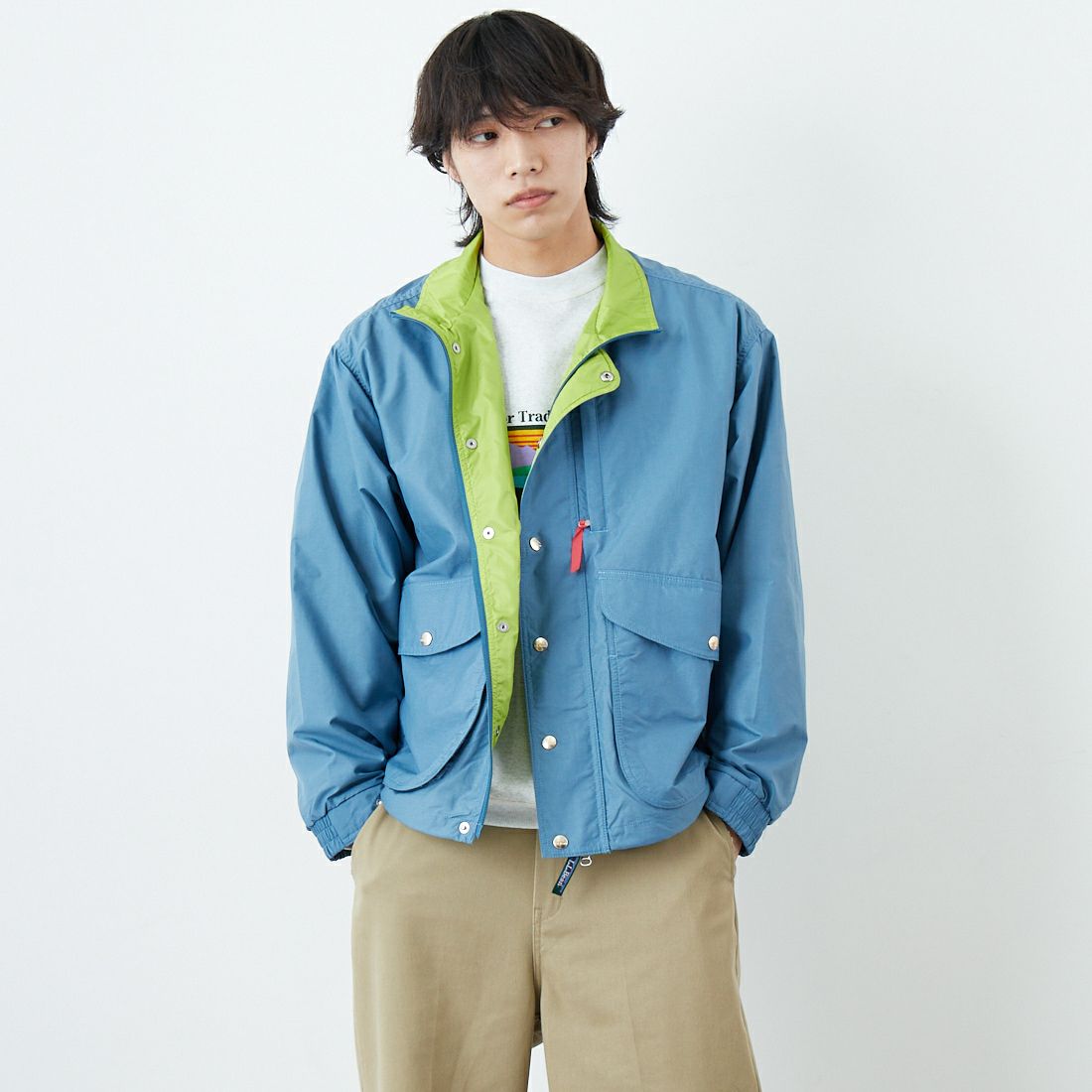 66 STONE B&&モデル身長：179cm 着用サイズ：L&&