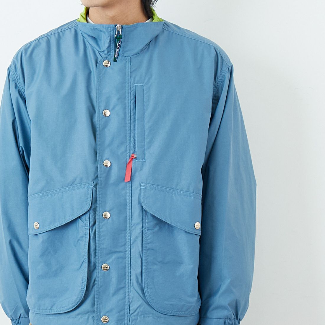 L.L.BEAN [エルエルビーン] Beans ウィンディリッジジャケット [6175-3030] 66 STONE B &&モデル身長：179cm 着用サイズ：L&&