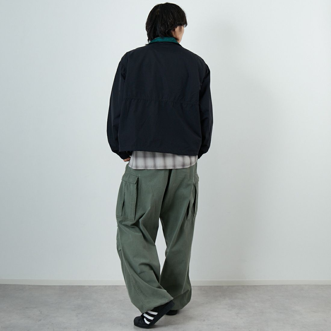 L.L.BEAN [エルエルビーン] Beans ウィンディリッジジャケット [6175-3030] 48 DK.CHAR &&モデル身長：179cm 着用サイズ：M&&