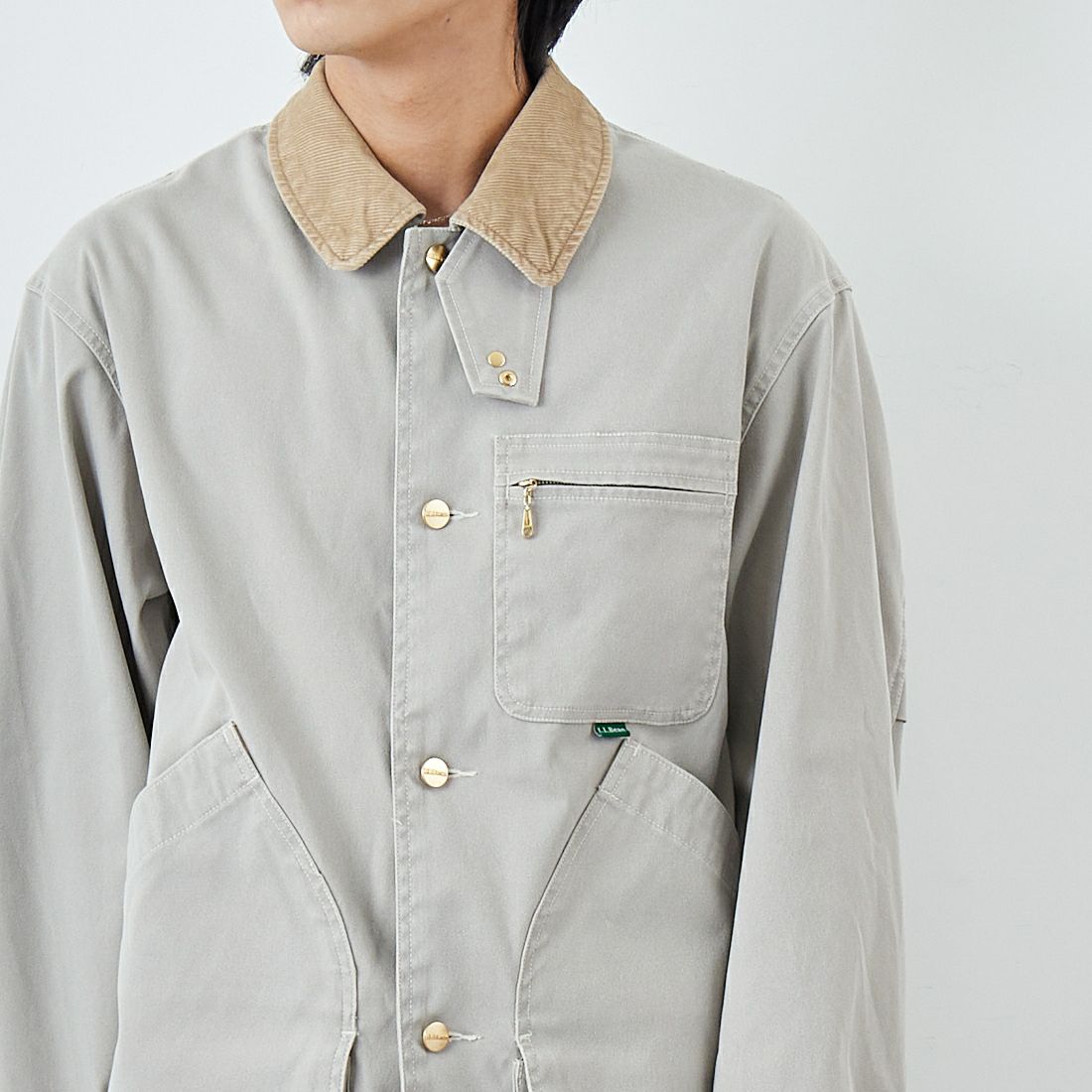 L.L.BEAN [エルエルビーン] Beans プロスペクトハーバー フィールドコート [6175-3036] 09 NATURAL &&モデル身長：179cm 着用サイズ：M&&