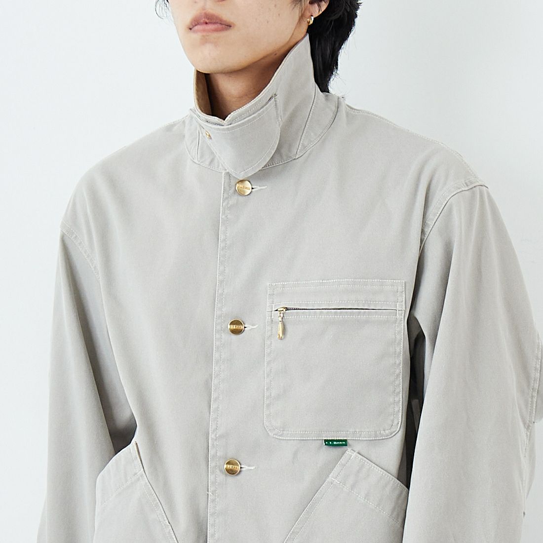 L.L.BEAN [エルエルビーン] Beans プロスペクトハーバー フィールドコート [6175-3036] 09 NATURAL &&モデル身長：179cm 着用サイズ：M&&