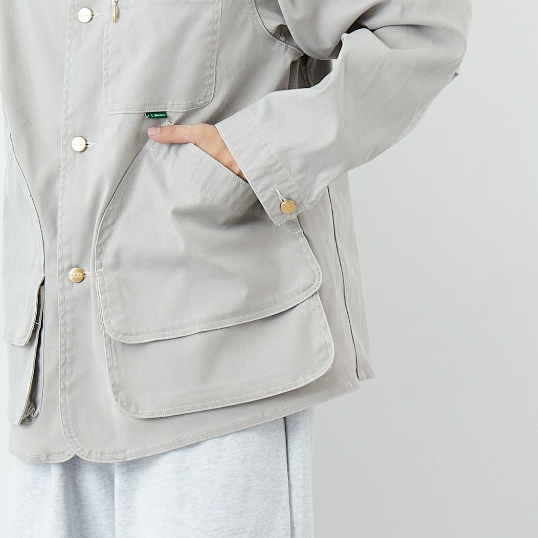 L.L.BEAN [エルエルビーン] Beans プロスペクトハーバー フィールドコート [6175-3036] 09 NATURAL &&モデル身長：179cm 着用サイズ：M&&