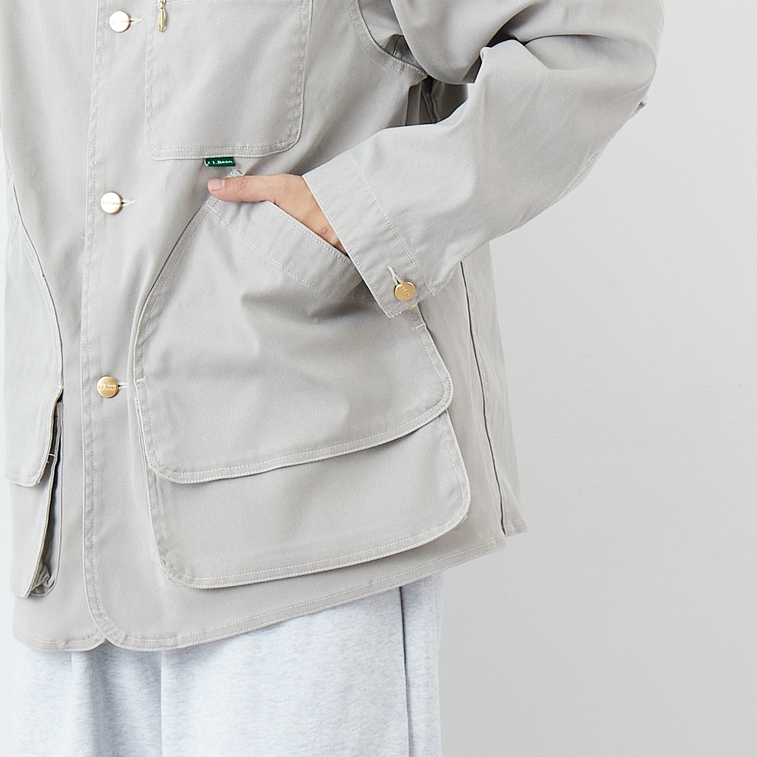 L.L.BEAN [エルエルビーン] Beans プロスペクトハーバー フィールドコート [6175-3036] 09 NATURAL &&モデル身長：179cm 着用サイズ：M&&