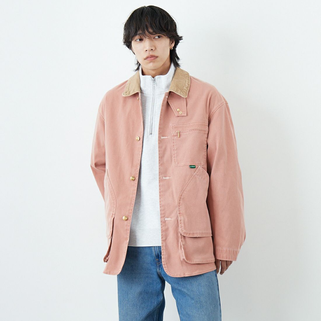 L.L.BEAN [エルエルビーン] Beans プロスペクトハーバー フィールドコート [6175-3036] 08 F.SALMO &&モデル身長：179cm 着用サイズ：L&&