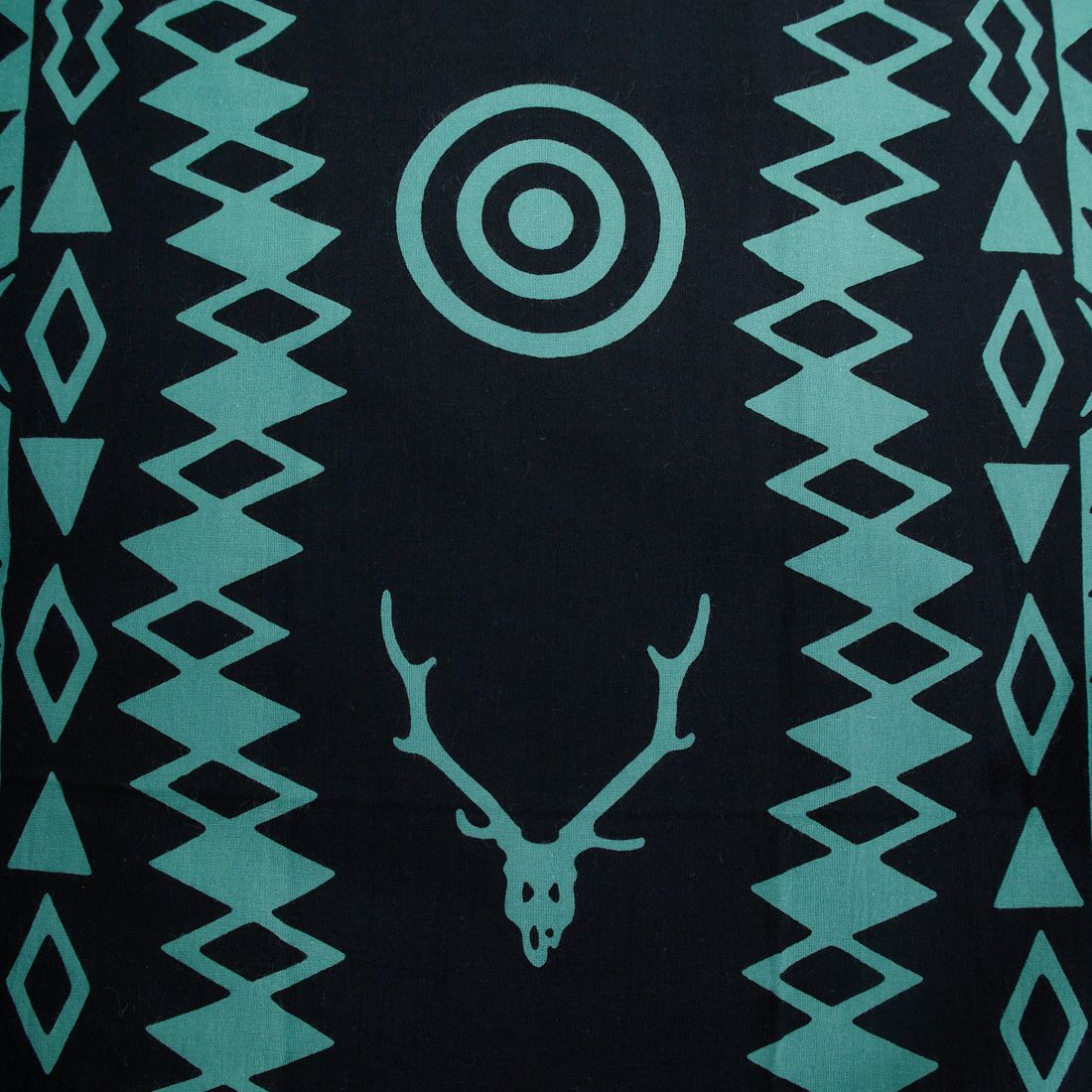 South2West8 [サウスツーウエストエイト] 手ぬぐいバンダナ [SX601] C BLACK