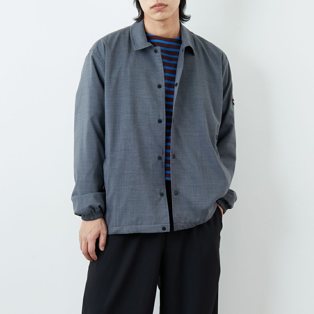 GRAY&&モデル身長：179cm 着用サイズ：L&&